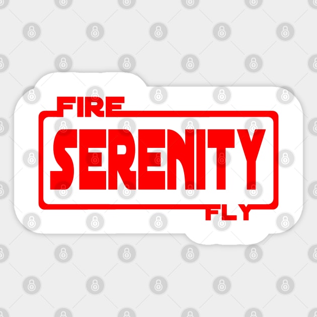 Serenity Sticker by Federation Skum Kosplay